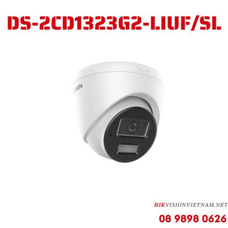 Camera IP tháp pháo 2MP Hikvision tích hợp khe cắm thẻ nhớ và micro và loa DS-2CD1323G2-LIUF/SL