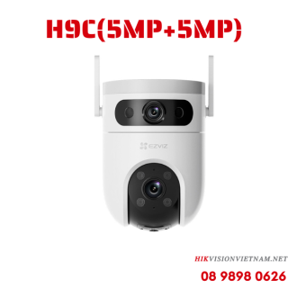 Camera mắt kép thông minh ngoài trời Ezviz CS-H9c-R100-8G55WKFL H9C (5MP+5MP)