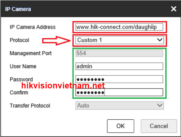 HƯỚNG DẪN ADD CAMERA IP HIKVISION, ĐẦU GHI HIKVISION VÀO ĐẦU GHI IP BẰNG TÊN MIỀN HIKVISION