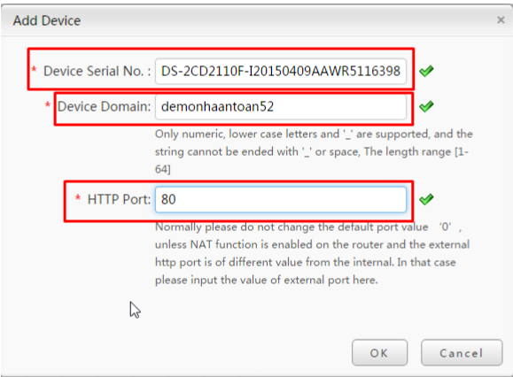 CẤU HÌNH TÊN MIỀN XEM CAMERA IP/DVR/NVR  HIKVISION TỪ XA QUA MẠNG