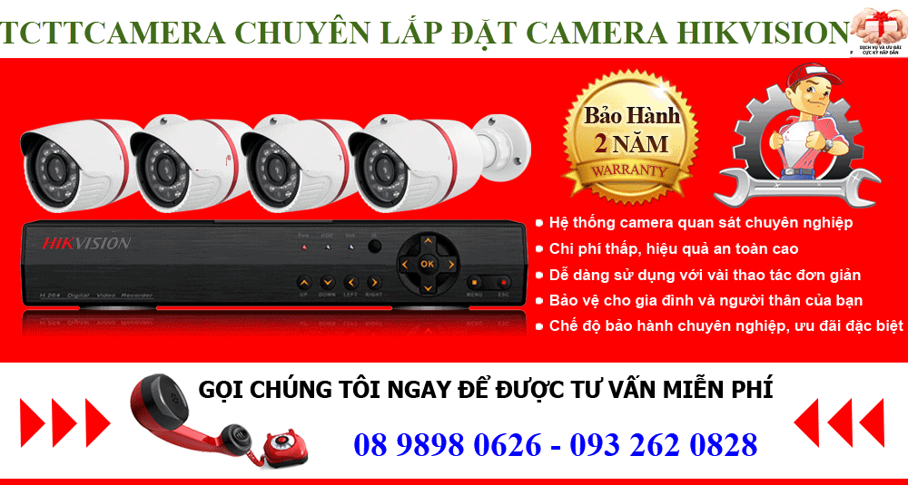 Công ty chuyên lắp đặt camera Hikvision