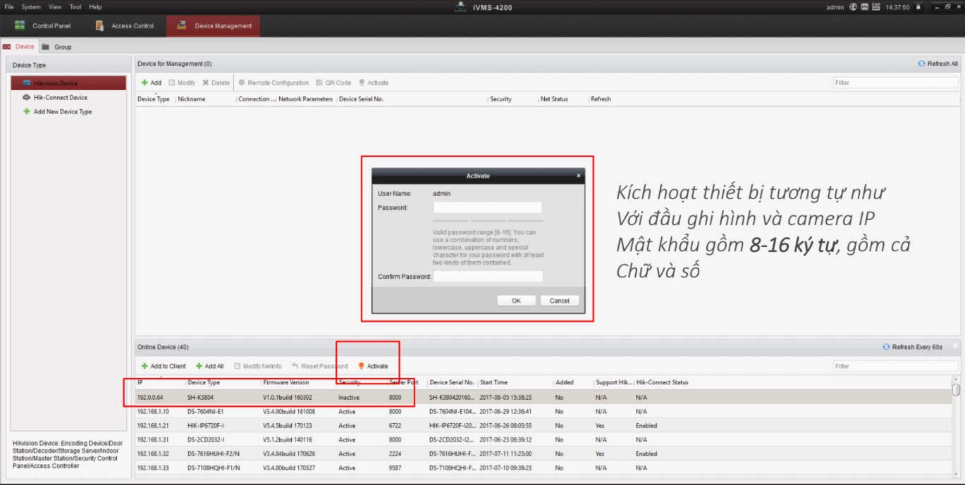 HƯỚNG DẪN CÀI ĐẶT BỘ ACCESS CONTROLLER HIKVISION SH-K3801/02/04