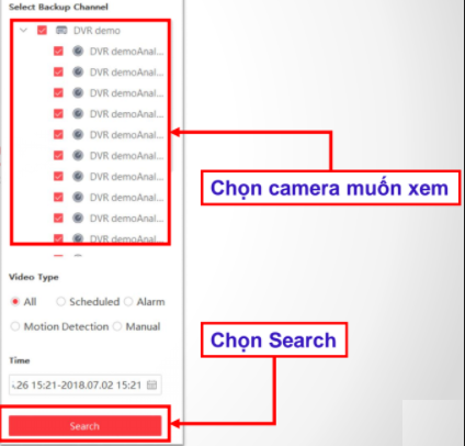 HƯỚNG DẪN BACKUP DỮ LIỆU BẰNG PHẦN MỀM REMOTE BACKUP HIKVISION