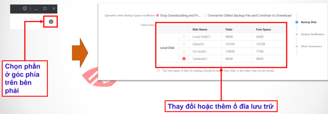 HƯỚNG DẪN BACKUP DỮ LIỆU BẰNG PHẦN MỀM REMOTE BACKUP HIKVISION