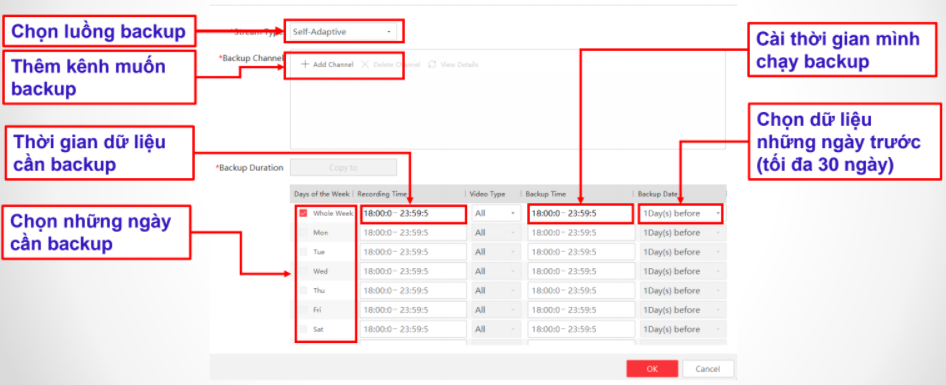 HƯỚNG DẪN BACKUP DỮ LIỆU BẰNG PHẦN MỀM REMOTE BACKUP HIKVISION