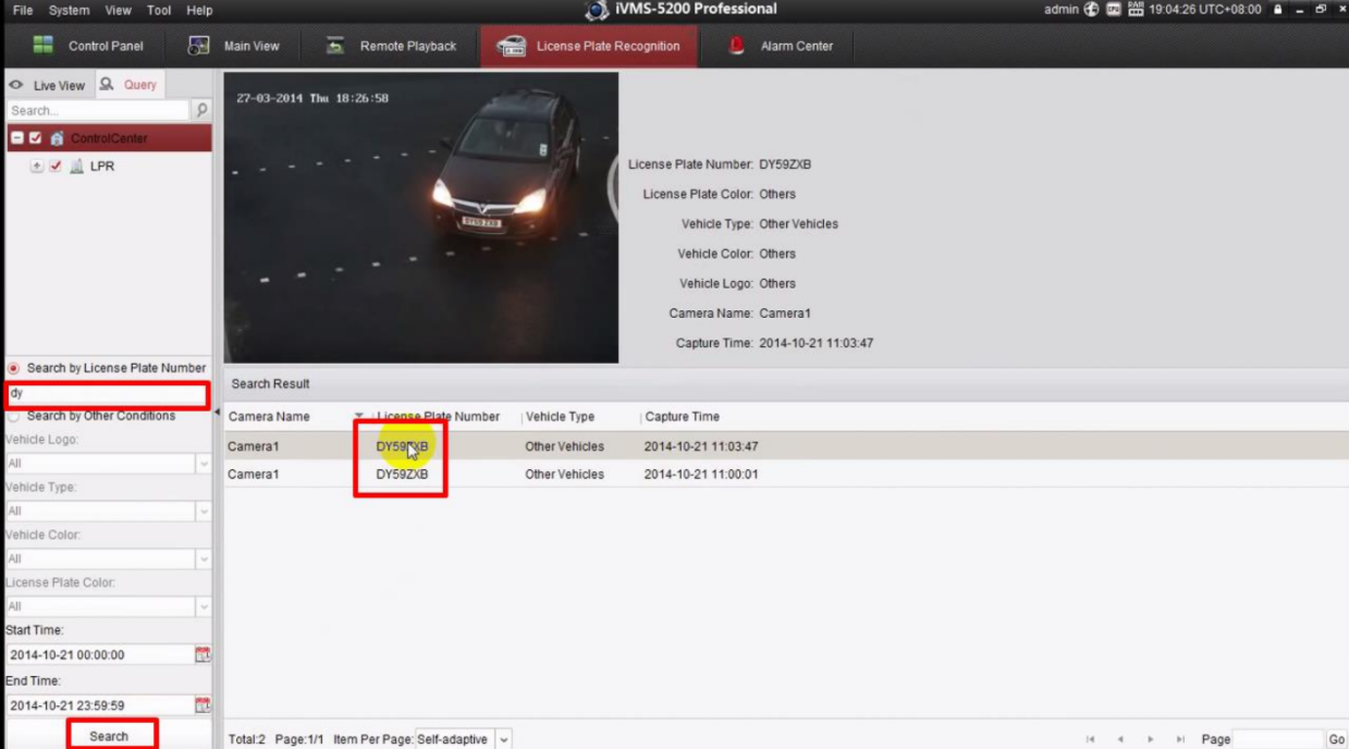 HỆ THỐNG GIÁM SÁT BÃI ĐỖ XE, CHỤP HÌNH, TÌM KIẾM BIỂN SỐ XE CỦA CAMERA HIKVISION