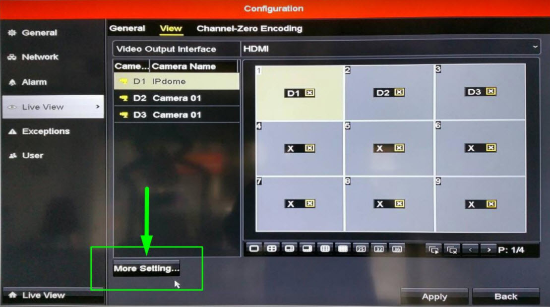 CÁCH CHỌN CHẤT LƯỢNG HIỂN THỊ  PHÙ HỢP CHO CÁC DÒNG ĐẦU NVR HIKVISION