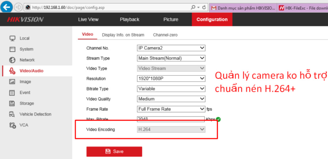 CÁCH CHỌN CHẤT LƯỢNG HIỂN THỊ  PHÙ HỢP CHO CÁC DÒNG ĐẦU NVR HIKVISION
