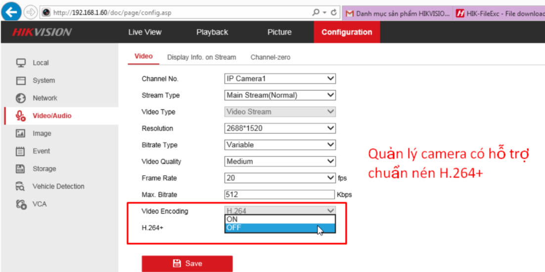 CÁCH CHỌN CHẤT LƯỢNG HIỂN THỊ  PHÙ HỢP CHO CÁC DÒNG ĐẦU NVR HIKVISION