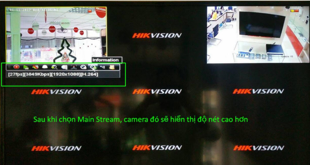 CÁCH CHỌN CHẤT LƯỢNG HIỂN THỊ  PHÙ HỢP CHO CÁC DÒNG ĐẦU NVR HIKVISION