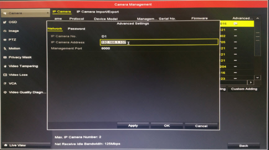 THAO TÁC GÁN CAMERA IP TRÊN MÀN HÌNH ĐẦU GHI HÌNH HIKVISION