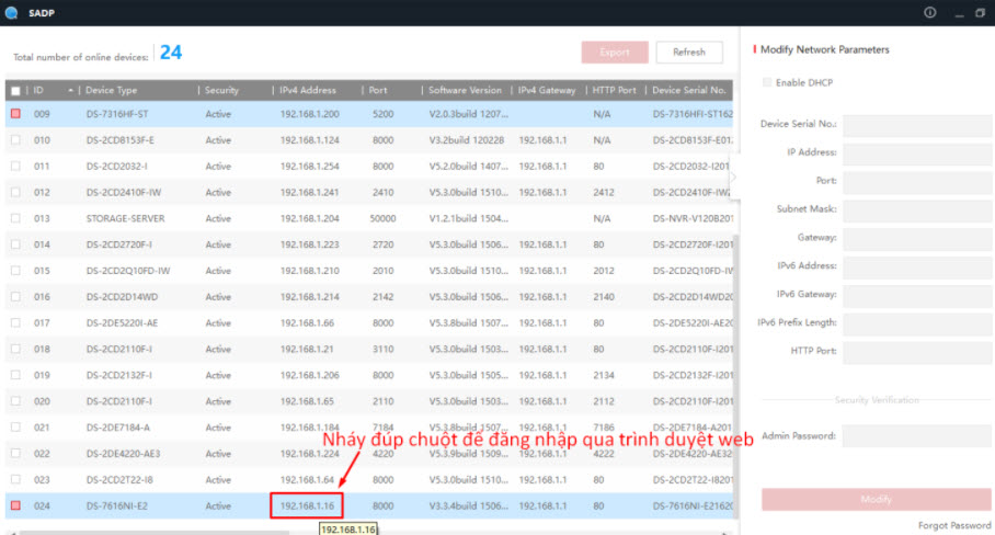 HƯỚNG DẪN SỬ DỤNG ĐẦU GHI HÌNH IP NVR HIKVISION QUA TRÌNH DUYỆT WEB