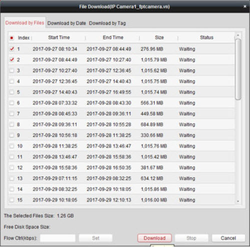 HƯỚNG DẪN TUA NHANH KHI XEM LẠI CAMERA HIKVISON TRÊN PHẦN MỀM IVMS4200