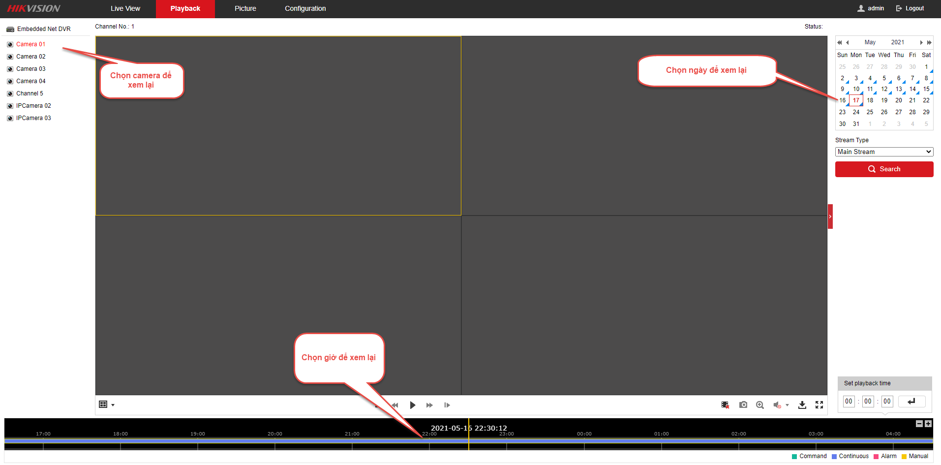 HƯỚNG DẪN XEM LẠI CAMERA HIKVISION TRÊN TRÌNH DUYỆT WEB BẰNG ĐỊA CHỈ IP