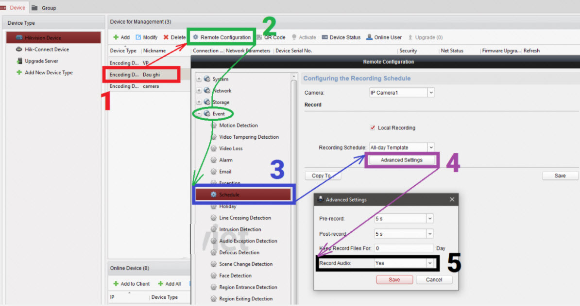 XEM TRỰC TIẾP CAMERA HIKVISION QUA TRÌNH QUYỆT HOẶC PHẦN MỀM CÓ TIẾNG NHƯNG KHI XEM LẠI THÌ KHÔNG CÓ ÂM THANH