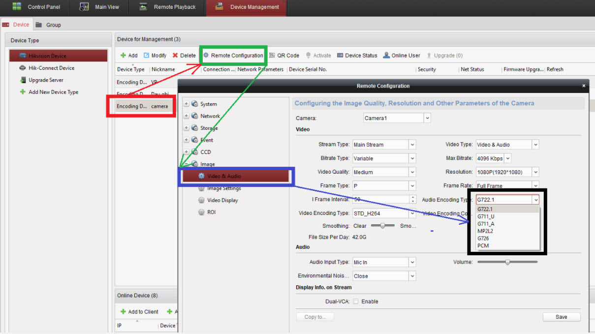 XEM TRỰC TIẾP CAMERA HIKVISION QUA TRÌNH QUYỆT HOẶC PHẦN MỀM CÓ TIẾNG NHƯNG KHI XEM LẠI THÌ KHÔNG CÓ ÂM THANH