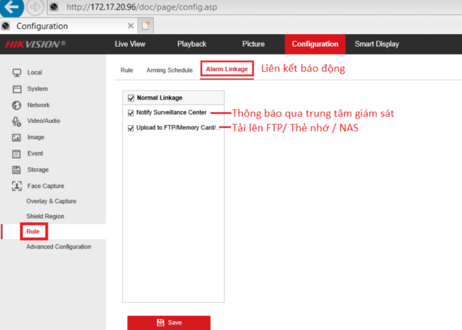HƯỚNG DẪN KÍCH HOẠT VÀ CÀI ĐẶT TÍNH NĂNG FACE CAPTURE CAMERA HIKVISION