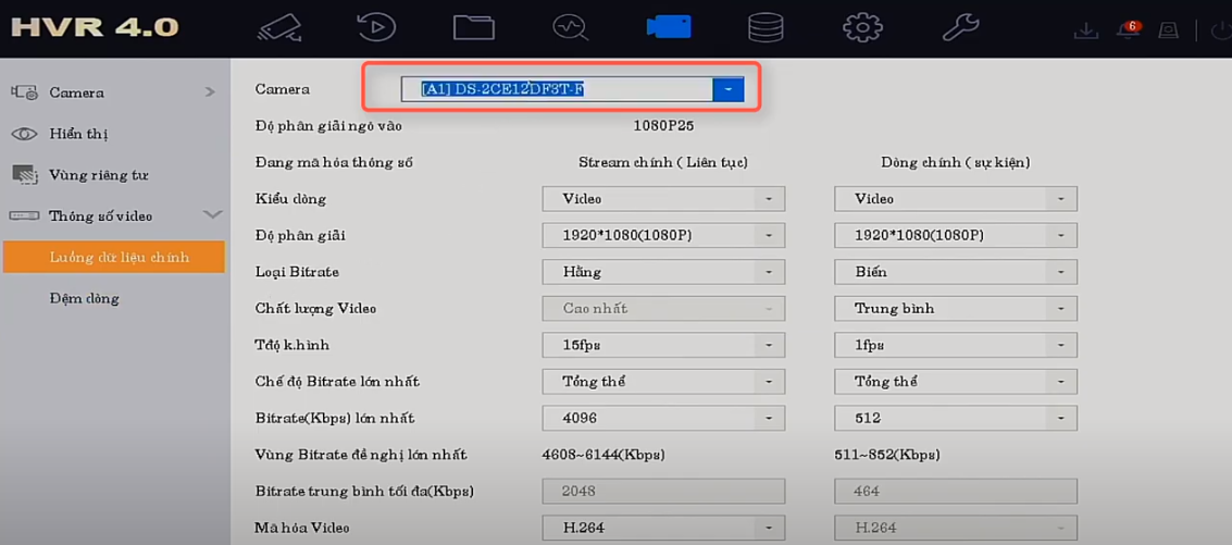HƯỚNG DẪN BẶT TÍN HIỆU ÂM THANH CAMERA HIKVISION TRÊN GIAO DIỆN HVR 4.0