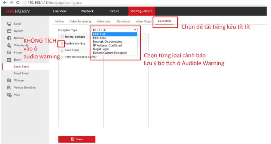 HƯỚNG DẪN SỬ DỤNG ĐẦU GHI HÌNH IP NVR HIKVISION QUA TRÌNH DUYỆT WEB