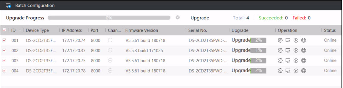HƯỚNG DẪN CẬP NHẬT FIRMWARE CHO CAMERA ĐẦU GHI HÌNH HIKVISION BẰNG PHẦN MỀM BATCH CONFIGURATION