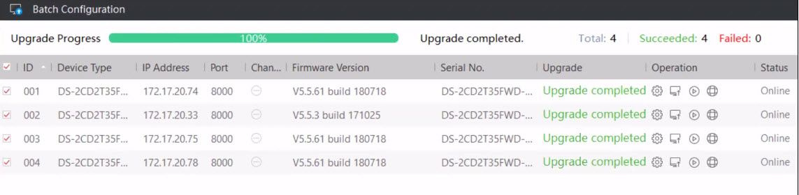 HƯỚNG DẪN CẬP NHẬT FIRMWARE CHO CAMERA ĐẦU GHI HÌNH HIKVISION BẰNG PHẦN MỀM BATCH CONFIGURATION