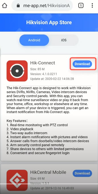 HƯỚNG DẪN CẬP NHẬT PHẦN MỀM HIK-CONNECT BẰNG ĐIỆN THOẠI