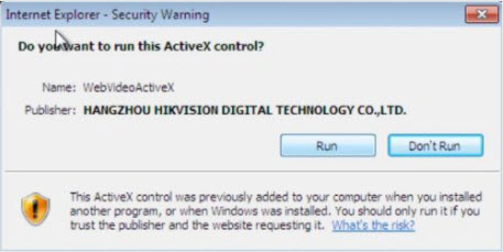 Hướng dẫn cài đặt và xem camera Hikvision trên trình duyệt internet explorer