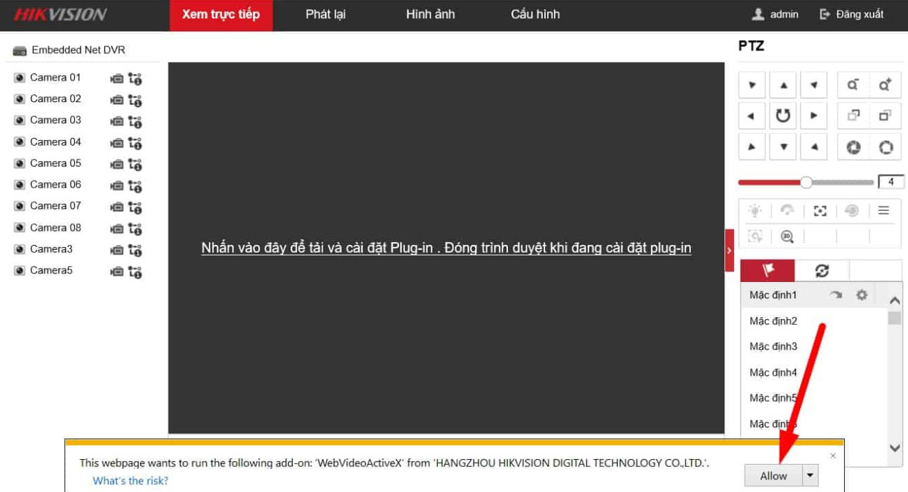 Hướng dẫn cài đặt và xem camera Hikvision trên trình duyệt internet explorer