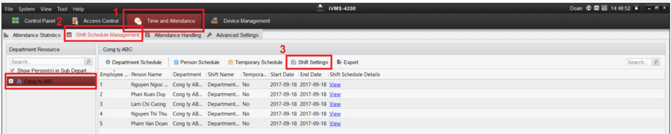 HƯỚNG DẪN CÀI ĐẶT  MÁY CHẤM CÔNG HIKVISION SH-K2A801