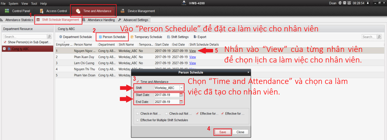 HƯỚNG DẪN CÀI ĐẶT  MÁY CHẤM CÔNG HIKVISION SH-K2A801