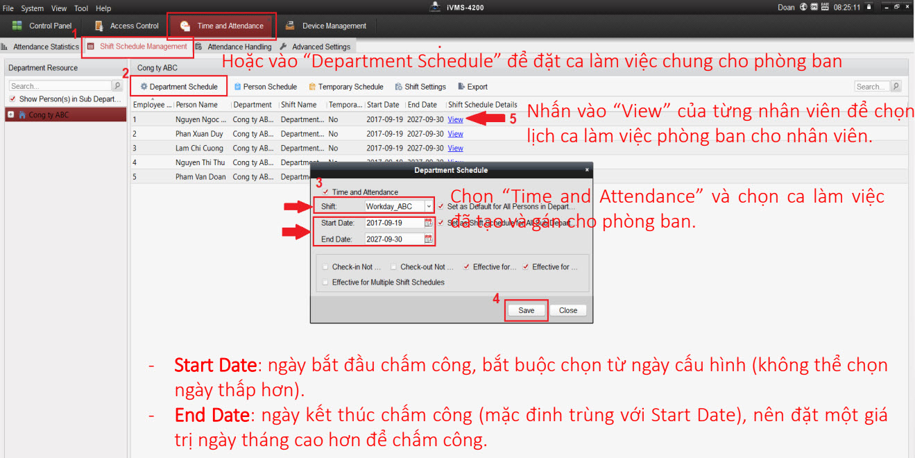 HƯỚNG DẪN CÀI ĐẶT  MÁY CHẤM CÔNG HIKVISION SH-K2A801