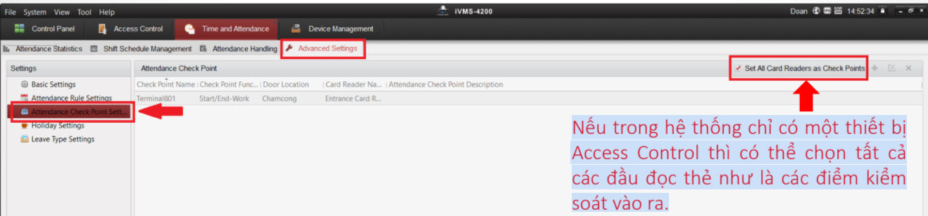 HƯỚNG DẪN CÀI ĐẶT  MÁY CHẤM CÔNG HIKVISION SH-K2A801
