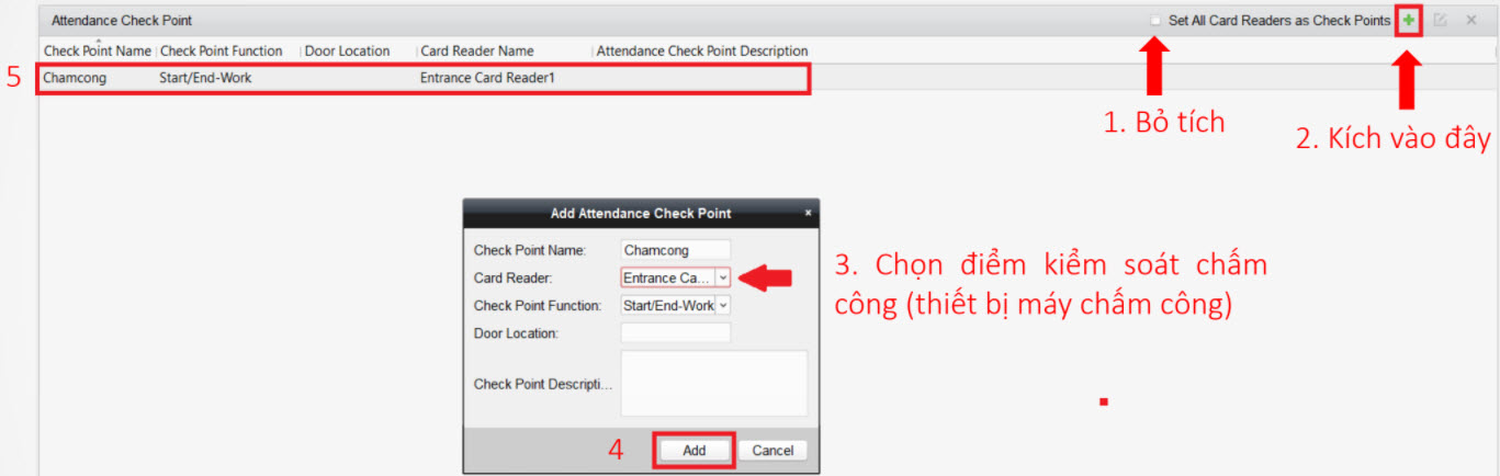 HƯỚNG DẪN CÀI ĐẶT  MÁY CHẤM CÔNG HIKVISION SH-K2A801