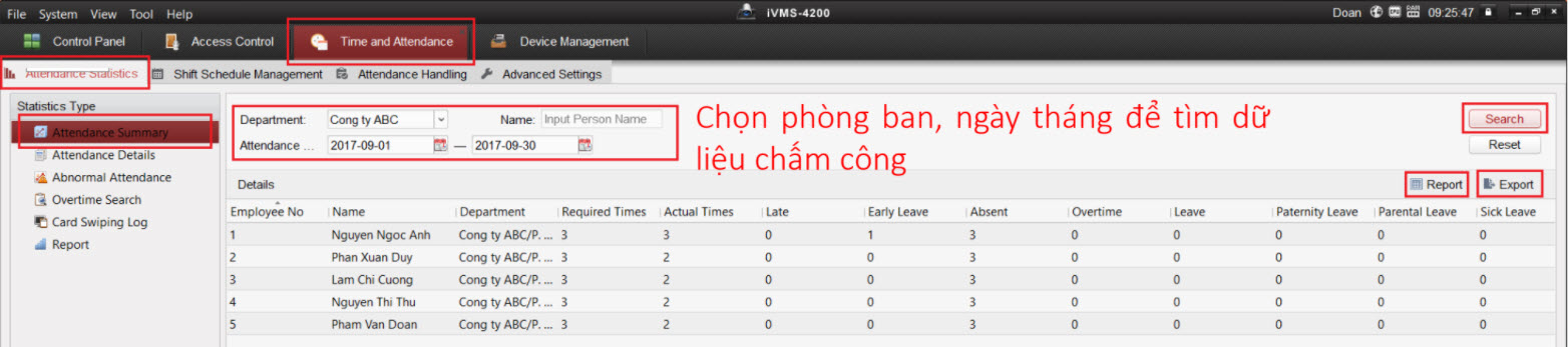 HƯỚNG DẪN CÀI ĐẶT  MÁY CHẤM CÔNG HIKVISION SH-K2A801