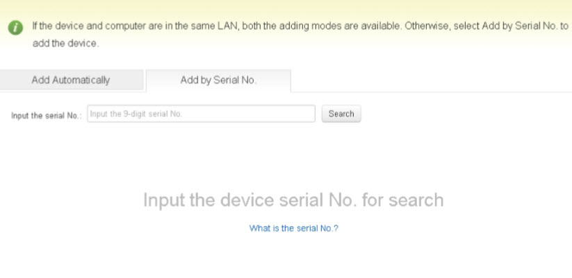  Cách 2: gán theo sốSeries Click vàoAdd by Series No Nhậpsốseries của thiết bịvào mụcInput the series No và click vàoSearch