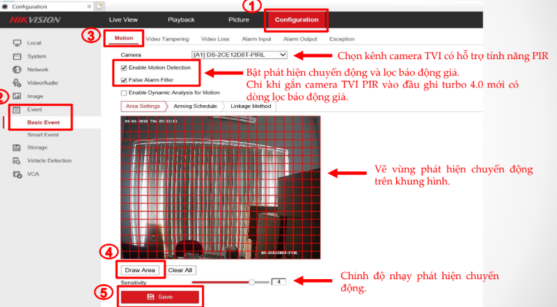 HƯỚNG DẪN SỬ DỤNG  TÍNH NĂNG PHÁT HIỆN CHUYỂN ĐỘNG LỌC BÁO ĐỘNG GIẢ