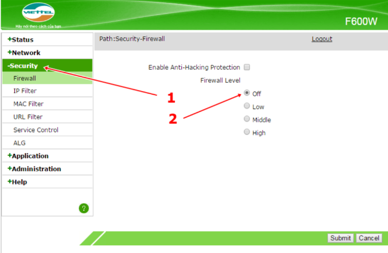 HƯỚNG DẪN NAT PORT MODEM VIETTEL F600W, F668