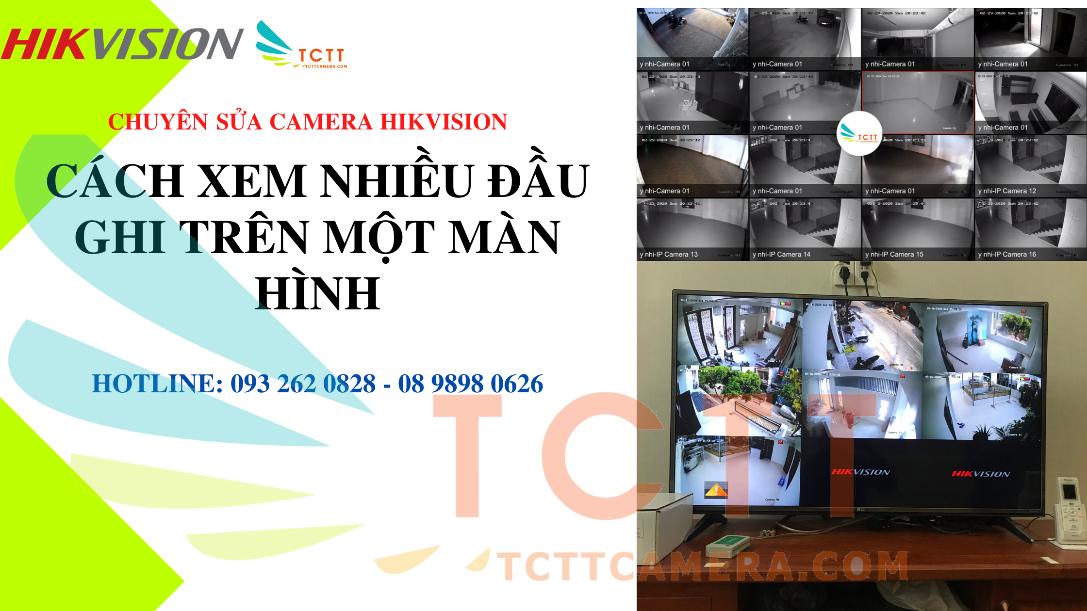 CÁCH XEM NHIỀU HÌNH ẢNH ĐẦU GHI TRÊN MỘT MÀN HÌNH