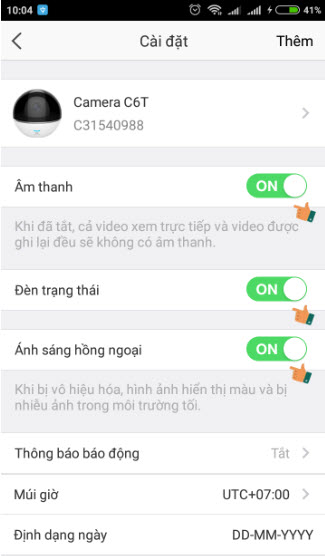 HƯỚNG DẪN SỬ DỤNG CAMERA THÔNG MINH CỦA EZVIZ C6T