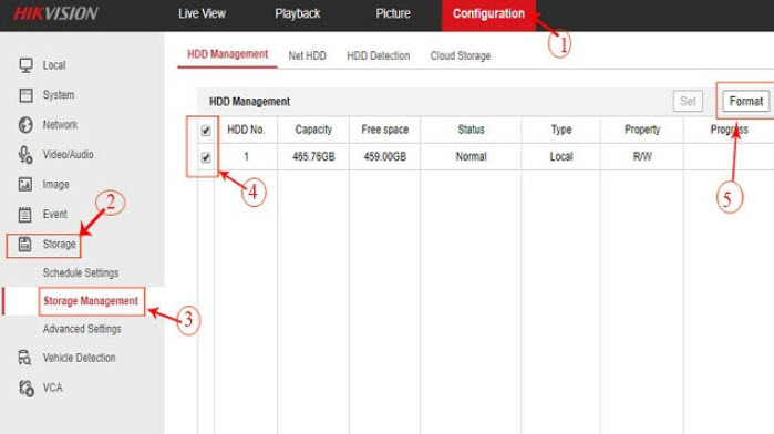 Hướng dẫn xóa dữ liệu trên đầu ghi Hikvision | Hướng dẫn xóa dữ liệu trong, trên ổ cứng đầu ghi camera