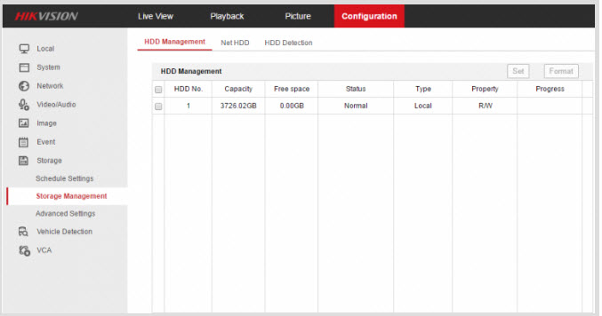 Xóa dữ liệu trên đầu ghi Hikvision