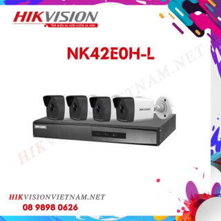 BỘ CAMERA HIKVISION KIT (NK42E0H-L) POE CHUẨN H265+