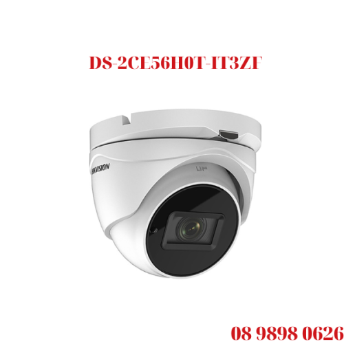 CAMERA Dome 4 in 1 HIKVISION HD-TVI 5 MEGAPIXEL DS-2CE56H0T-IT3ZF tại TP HCM
