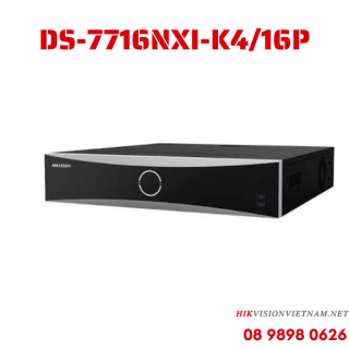 Đầu ghi hình IP thông minh Hikvision 16 kênh 4 ổ cứng DS-7716NXI-K4/16P