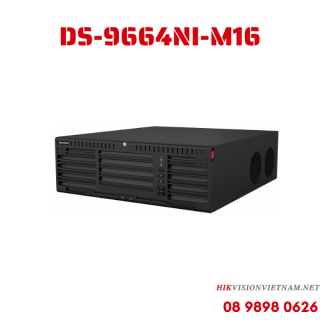 Đầu ghi hình NVR cao cấp 64 kênh - 16 ổ cứng Hikvision DS-9664NI-M16