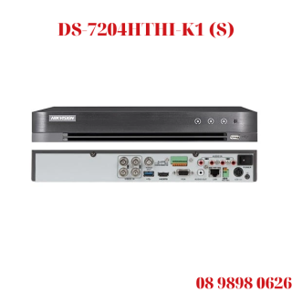 ĐẦU GHI HYBRID TVI-IP 4K H.265 PRO+ (THẾ HỆ MỚI TURBO 4.0) HIKVISION 4 KÊNH DS-7204HTHI-K1 (S)