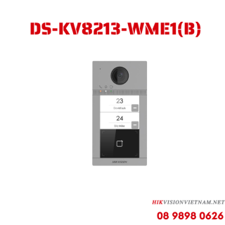 Nút bấm IP 2 cổng cho villa HIKVISION DS-KV8213-WME1(B)