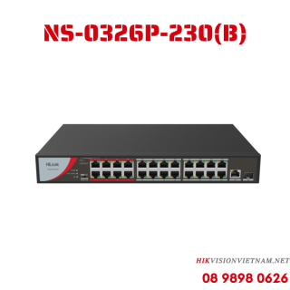SWITCH POE 24 CỔNG HILOOK NS-0326P-230(B)