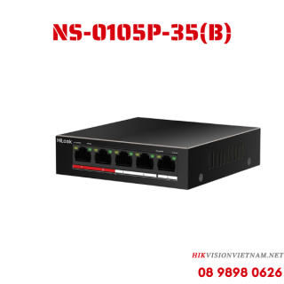 SWITCH POE 4 CỔNG HILOOK NS-0105P-35(B)