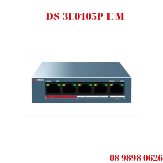 SWITCH POE MẠNG 5 CỔNG HIKVISION DS-3E0105P-E/M